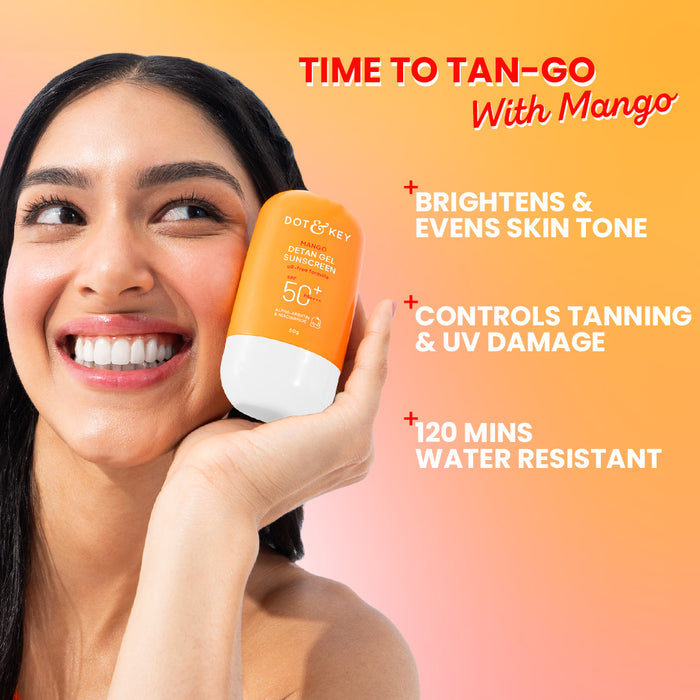 Mango Detan Sunscreen, In-Vivo Tested SPF 50+ PA++++