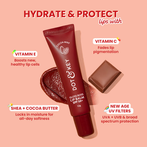 Vitamin C + E Gloss Boss Lip Balm In-Vivo Tested SPF 50+ PA+++