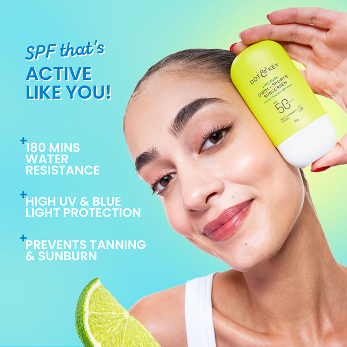 Swim + Sports Sunscreen, In-Vivo Tested SPF 50+ PA++++