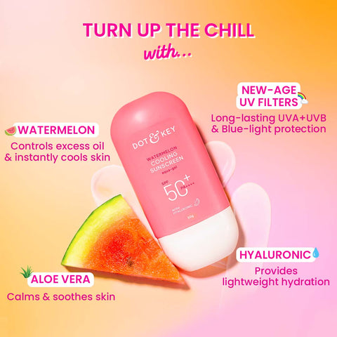 Watermelon Cooling Sunscreen SPF 50+ PA++++ With New-Age UV Filters