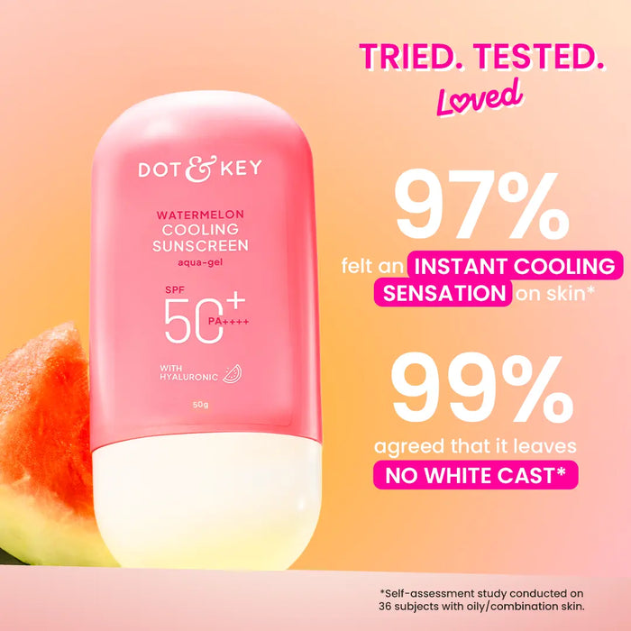 Watermelon Cooling Sunscreen, IN-VIVO Tested SPF 50+ PA++++