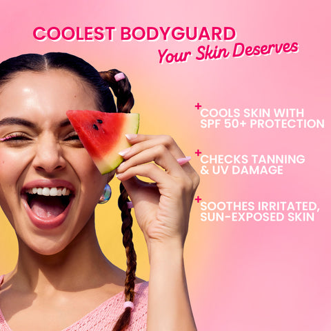 Watermelon Cooling Sunscreen Body Spray In-Vivo Tested SPF 50+ PA+++