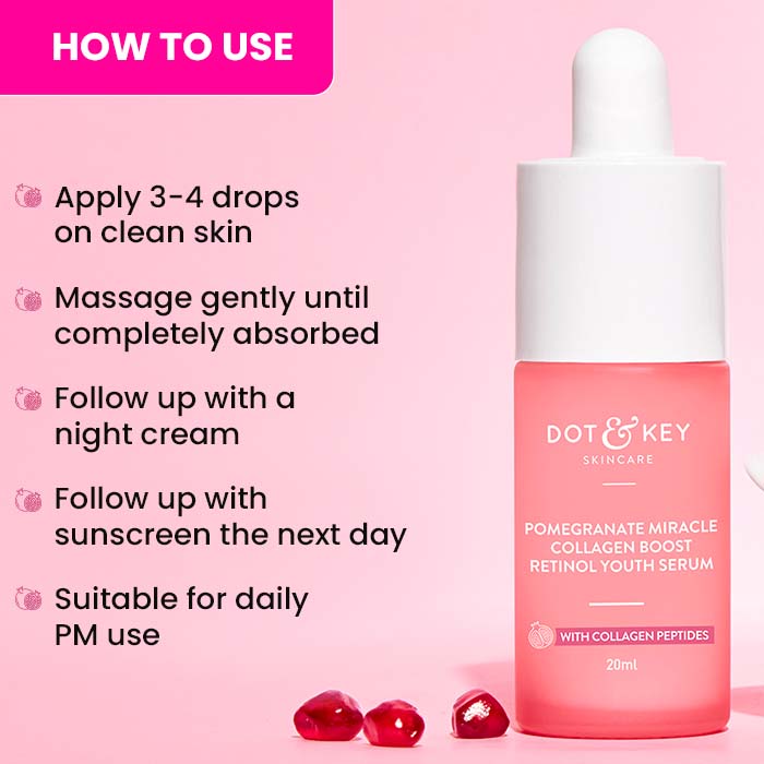Pomegranate + 0.9% Retinol Serum for Collagen Boost