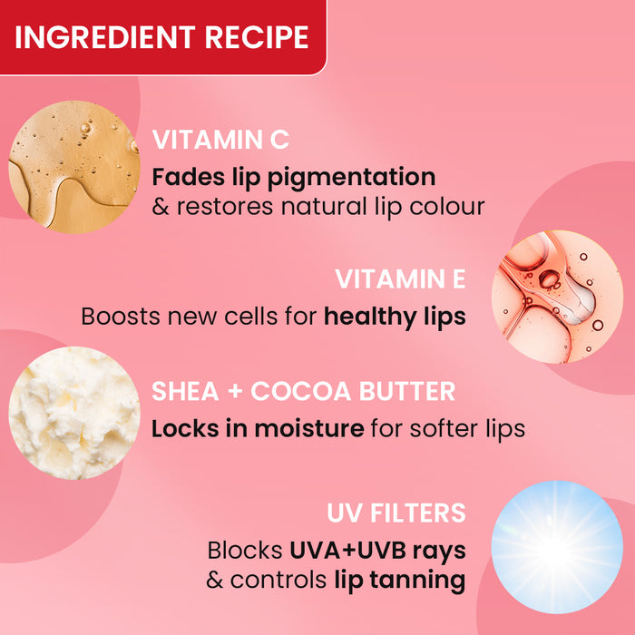 Vitamin C + E Gloss Boss Lip Balm In-Vivo Tested SPF 50+ PA+++ Vitamin C + E Gloss Boss Lip Balm In-Vivo Tested SPF 50+ PA+++