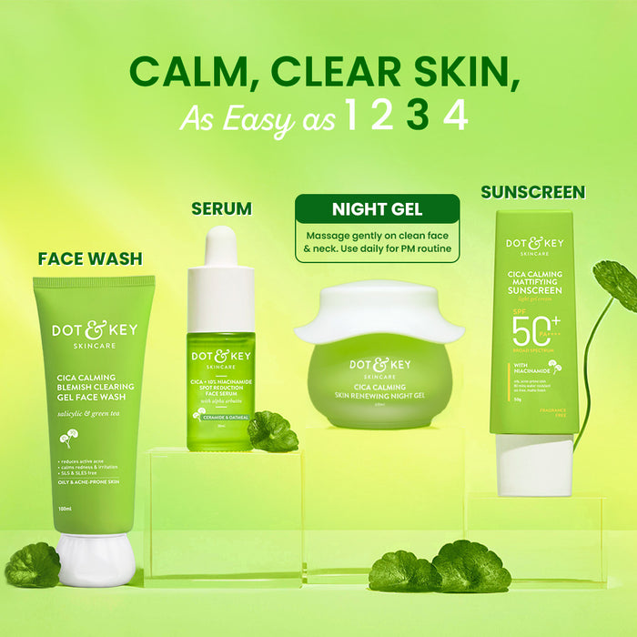 Cica Calming Night Gel (Niacinamide + Green Tea)