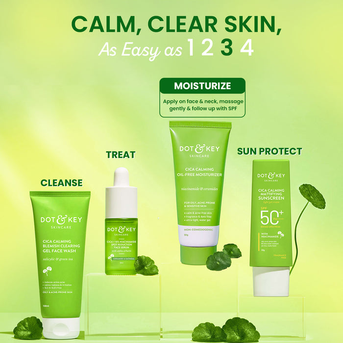 CICA + 5% Niacinamide Oil - Free Moisturizer for Dark Spots & Acne