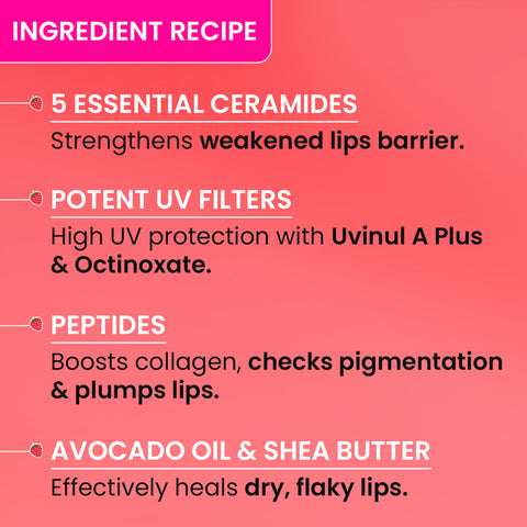 Ceramide + Peptide Lip Balm In-Vivo Tested SPF 50+ PA+++