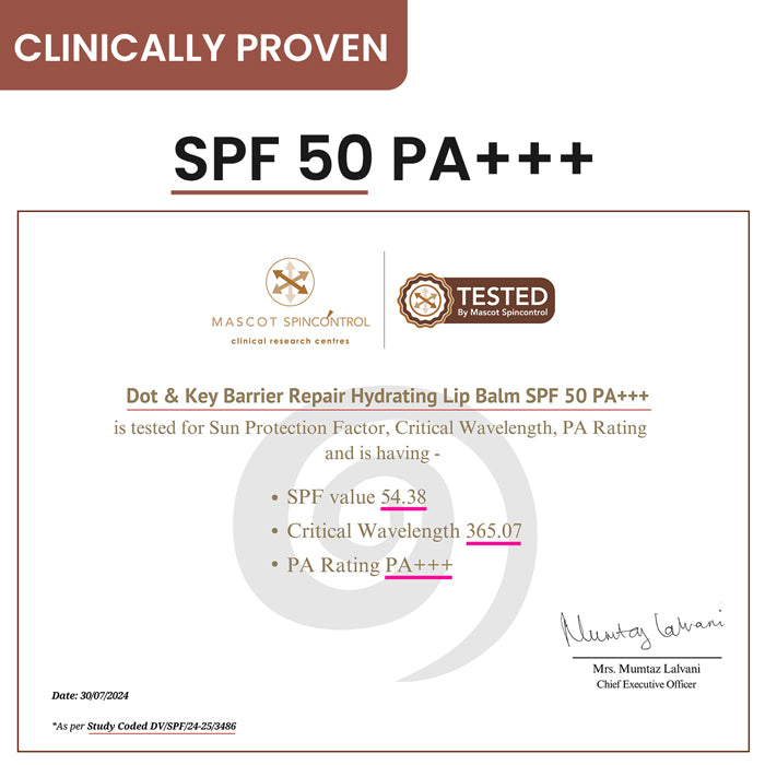 SPF 50+ Barrier Repair Hydrating Lip Balm