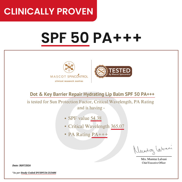 SPF 50+ Barrier Repair Hydrating Lip Balm