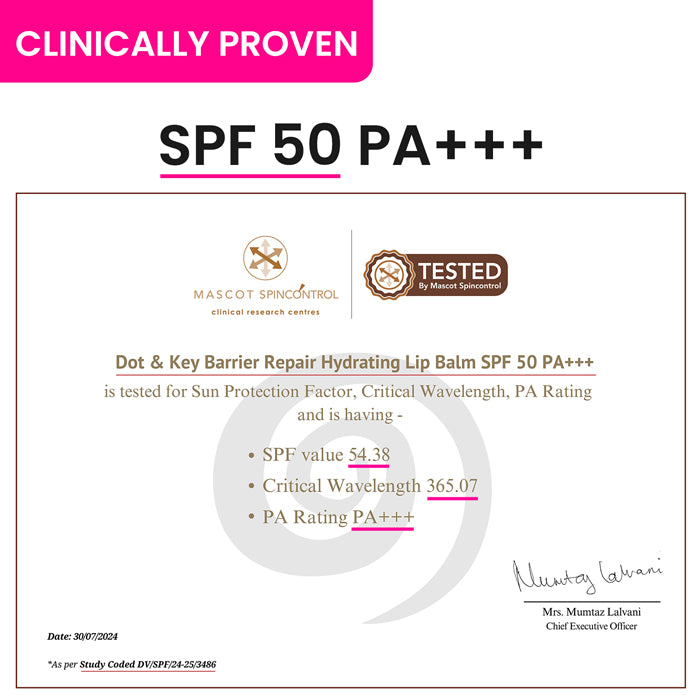 SPF 50+ Barrier Repair Hydrating Lip Balm