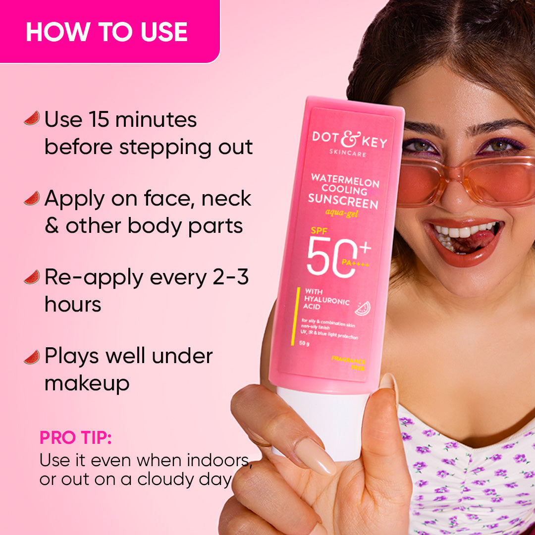 Watermelon Cooling Hyaluronic Sunscreen SPF 50 PA Dot Key watermelon-cooling-hyaluronic-sunscreen-spf-50-pa-dot-key