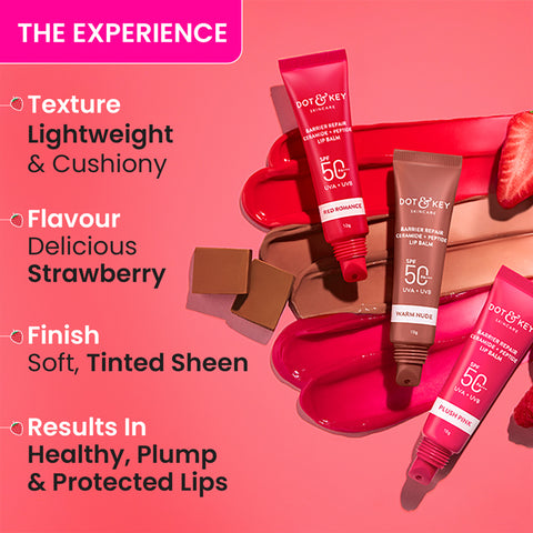 Ceramide + Peptide Lip Balm In-Vivo Tested SPF 50+ PA+++
