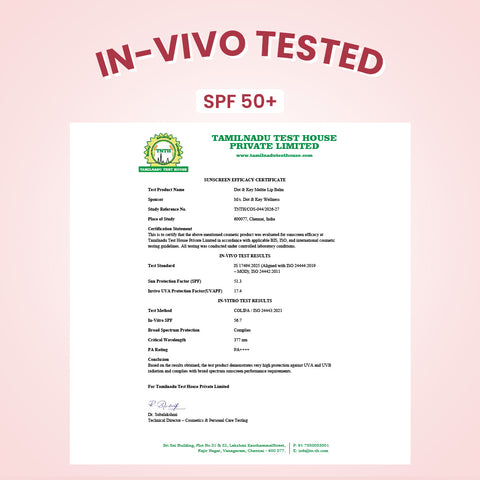 Meltie Lip Balm In-Vivo Tested SPF 50+ PA+++
