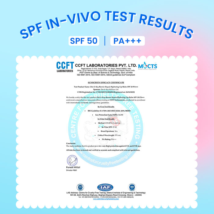 SPF 50+ Barrier Repair Hydrating Lip Balm