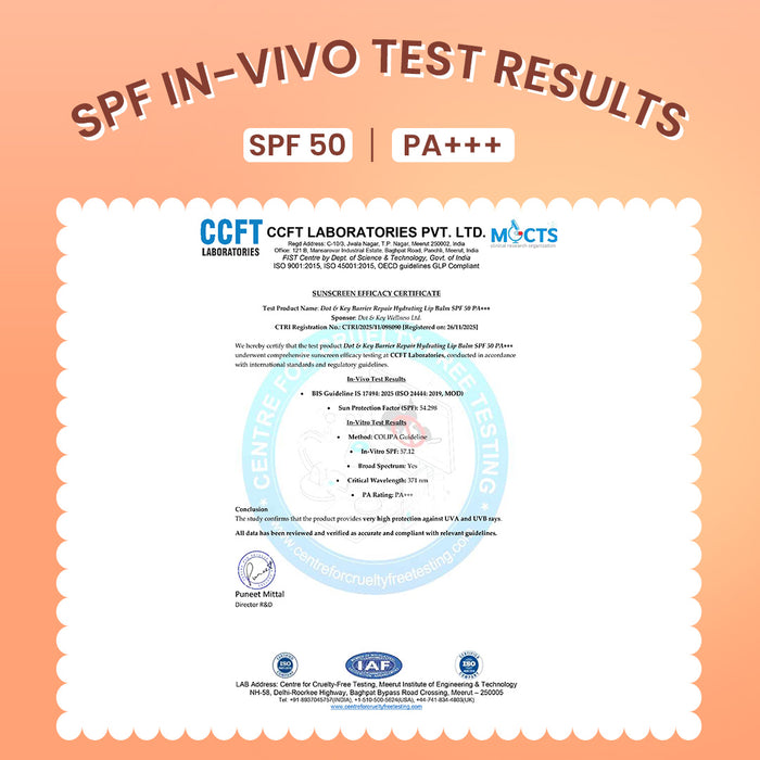 SPF 50+ Barrier Repair Hydrating Lip Balm