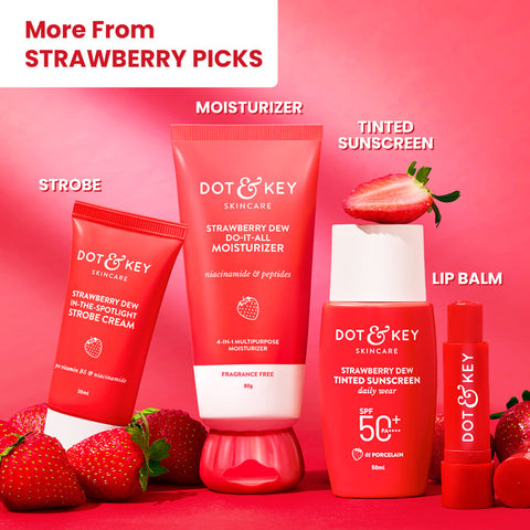 Strawberry Sunscreen Stick, In-Vivo Tested SPF 50+ PA++++