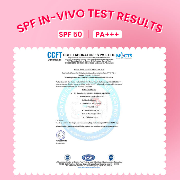 SPF 50+ Barrier Repair Hydrating Lip Balm