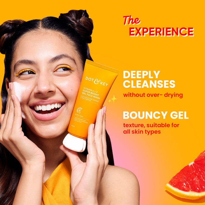 Vitamin C + E Gel Face Wash for Glowing Skin
