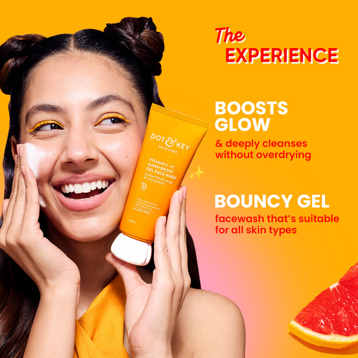 Vitamin C + E Gel Face Wash for Glowing Skin