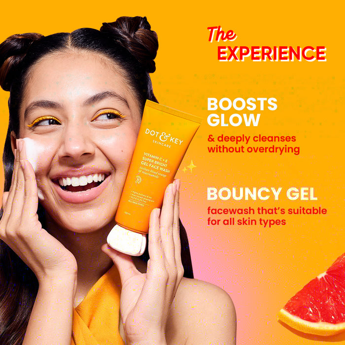 Vitamin C + E Gel Face Wash for Glowing Skin