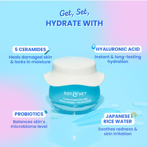 72HR Gel Moisturizer + Probiotics for Face