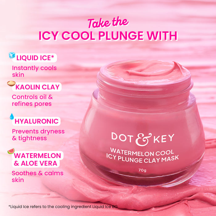 Watermelon Cool Icy Plunge Clay Mask