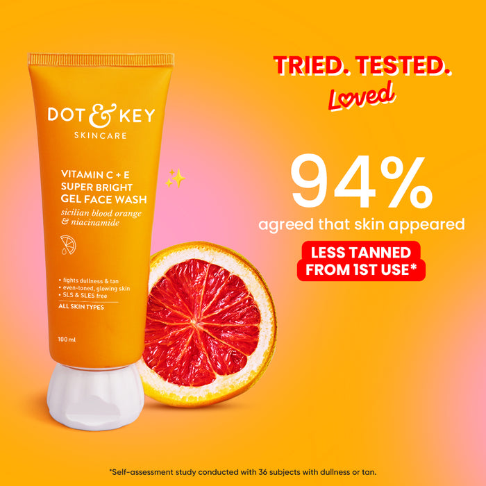 Vitamin C + E Gel Face Wash for Glowing Skin