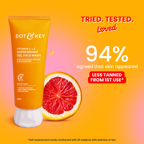 Vitamin C + E Gel Face Wash for Glowing Skin
