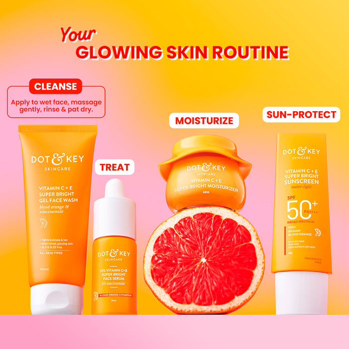 Vitamin C + E Gel Face Wash for Glowing Skin