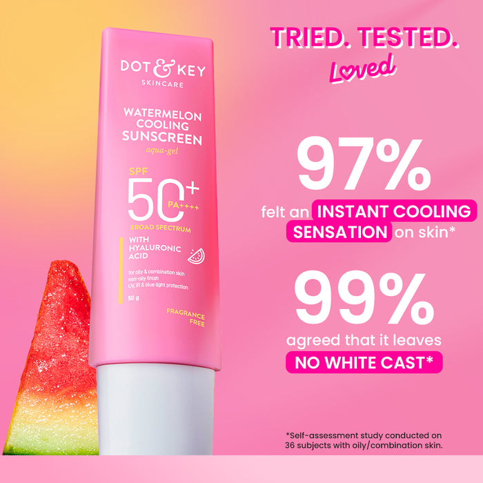 Watermelon Cooling Sunscreen, IN-VIVO Tested SPF 50+ PA++++