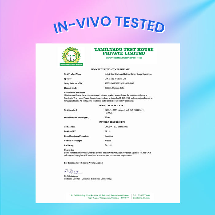 Barrier Repair Sunscreen, In-Vivo Tested SPF 50+ PA++++