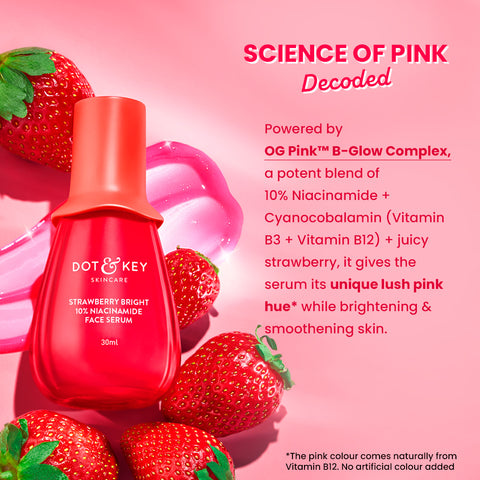 Strawberry Bright 10% Niacinamide Face Serum