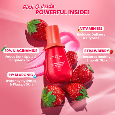 Strawberry Bright 10% Niacinamide Face Serum