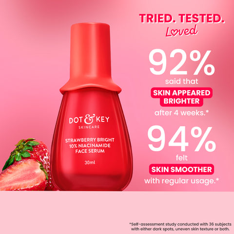 Strawberry Bright 10% Niacinamide Face Serum