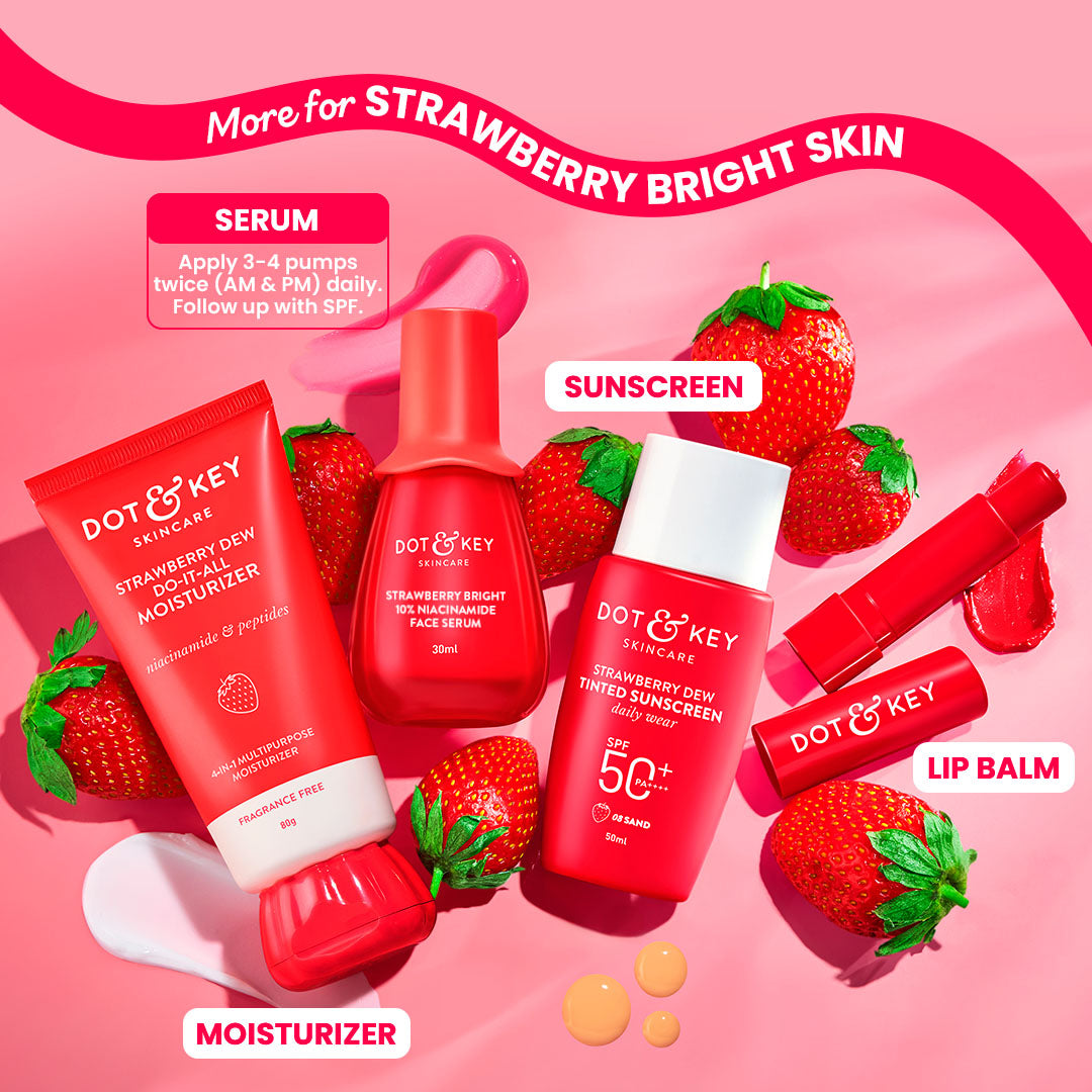 10% Niacinamide + Strawberry Brightening Face Serum