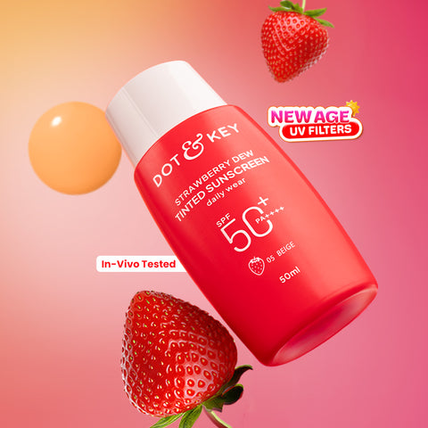 Strawberry Dew Tinted Sunscreen SPF 50+ PA++++ With New-Age UV Filters