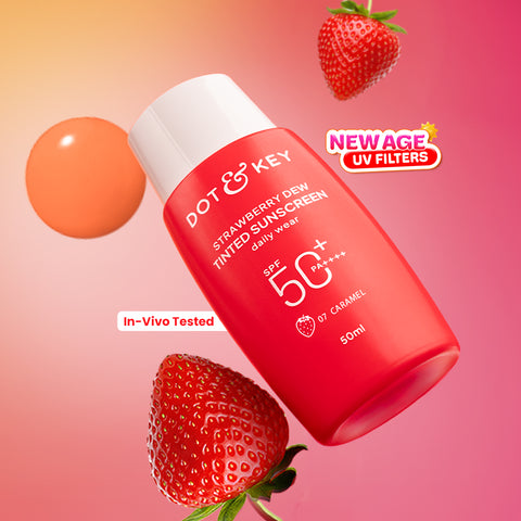 Strawberry Dew Tinted Sunscreen SPF 50+ PA++++ With New-Age UV Filters