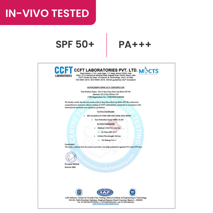 Vitamin C + E Brightening Lip Balm with SPF 50+