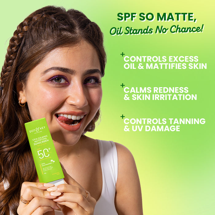 SPF 50+ Cica & Niacinamide Sunscreen 50g - Pack of 2