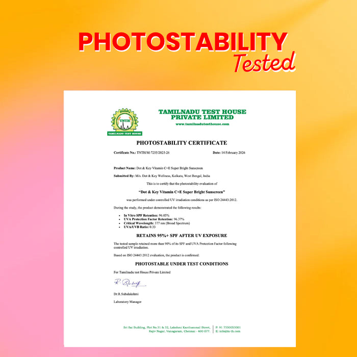 Vitamin C + E Sunscreen, IN-VIVO Tested SPF 50+ PA++++