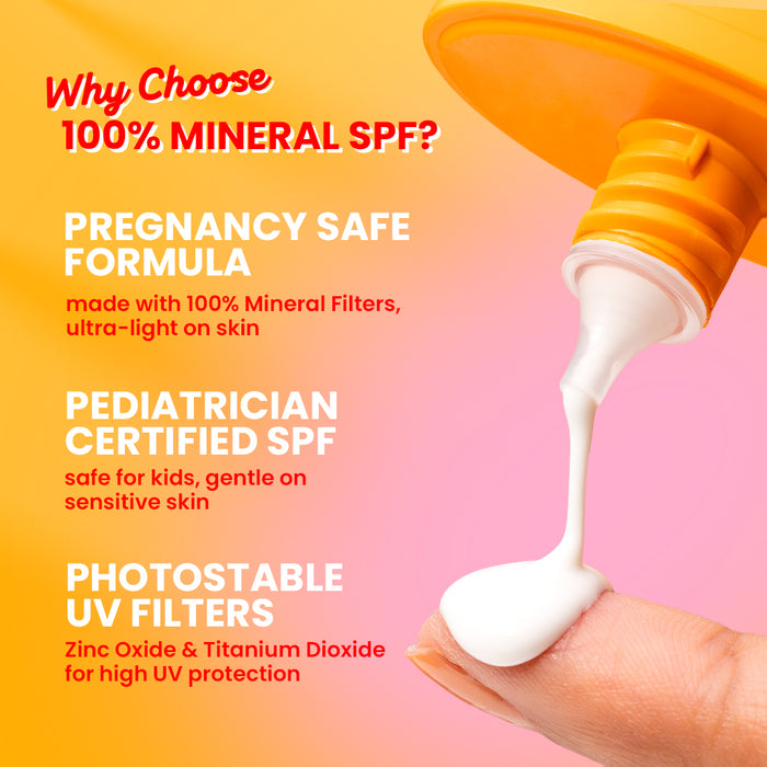 Vitamin C + E 100% Mineral Sunscreen IN-VIVO tested SPF 50+, PA++++