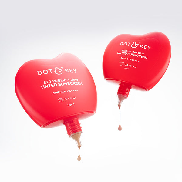 Strawberry Dew Tinted Sunscreen Sand, Pack of 2