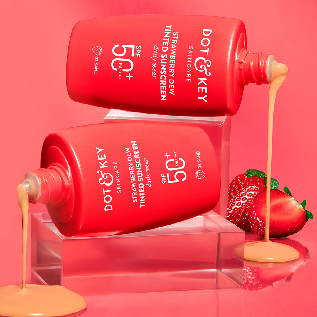 

Strawberry Dew Tinted Sunscreen Sand, Pack of 2