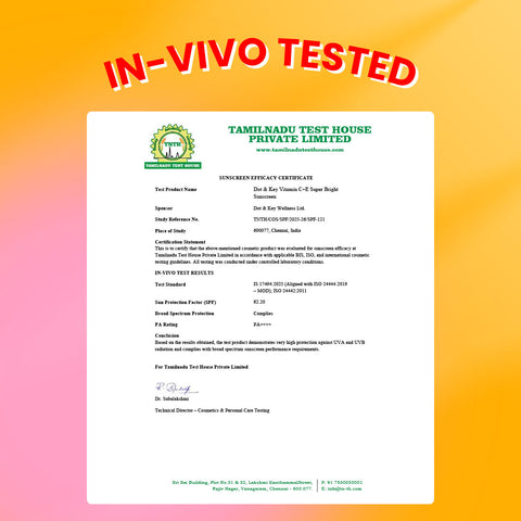 Vitamin C + E Sunscreen SPF 50+ PA++++ With New-Age UV Filters