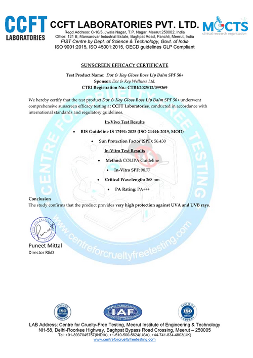 In Vivo SPF Testing Image