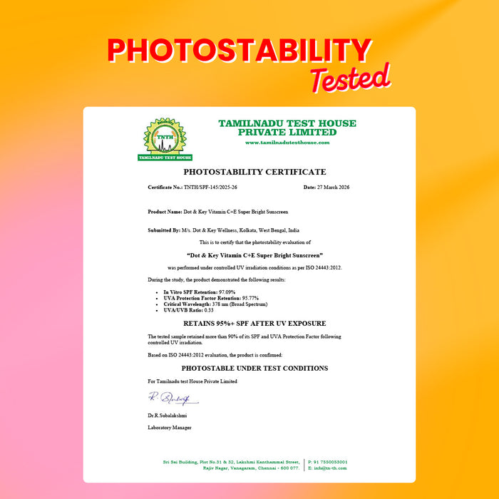 Vitamin C + E Sunscreen, IN-VIVO Tested SPF 50+ PA++++