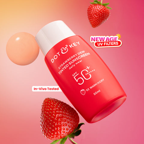 Strawberry Dew Tinted Sunscreen SPF 50+ PA++++ With New-Age UV Filters