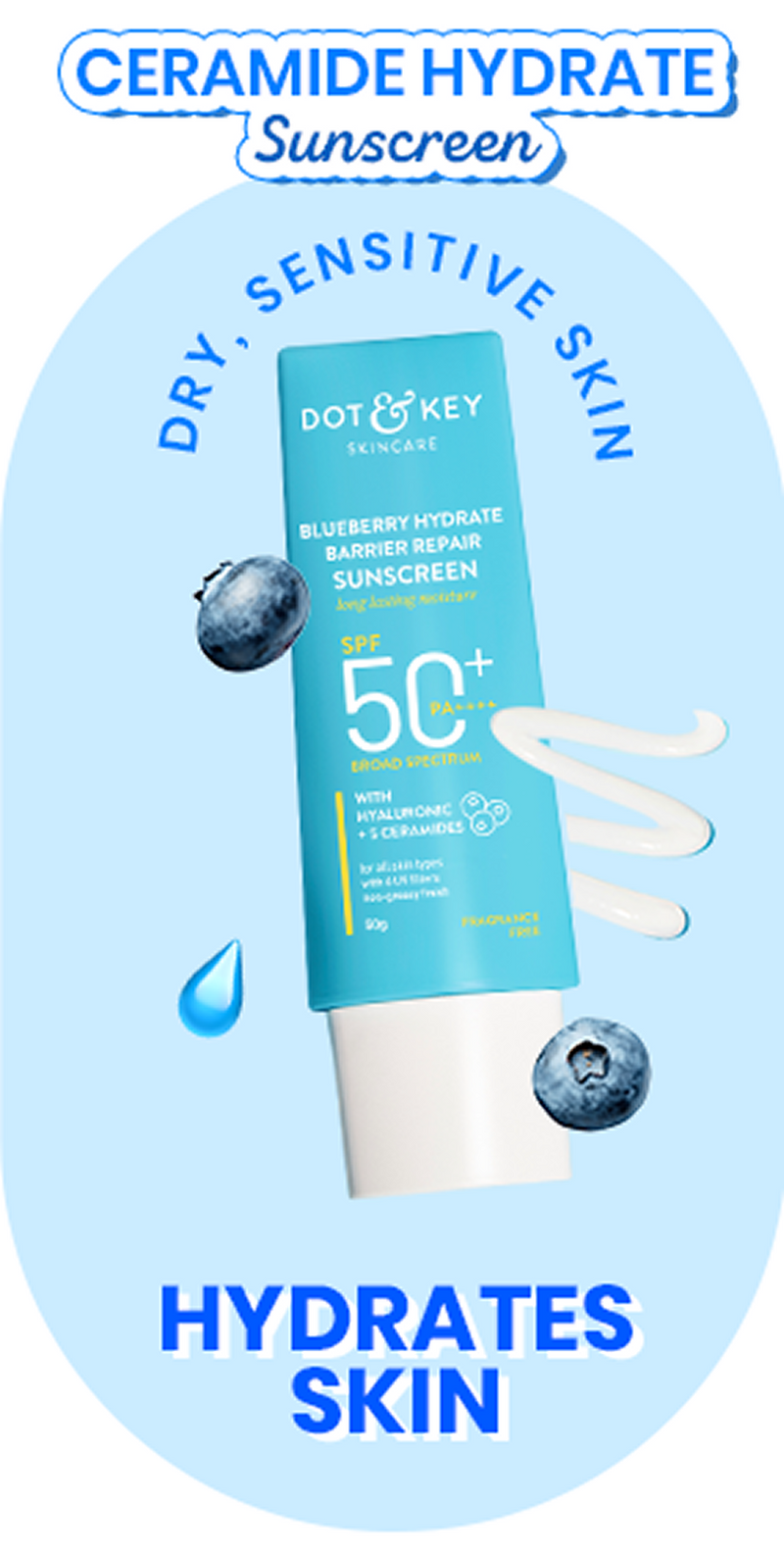 Watermelon Cooling Hyaluronic Acid Sunscreen SPF 50+ PA++++ – Dot & Key