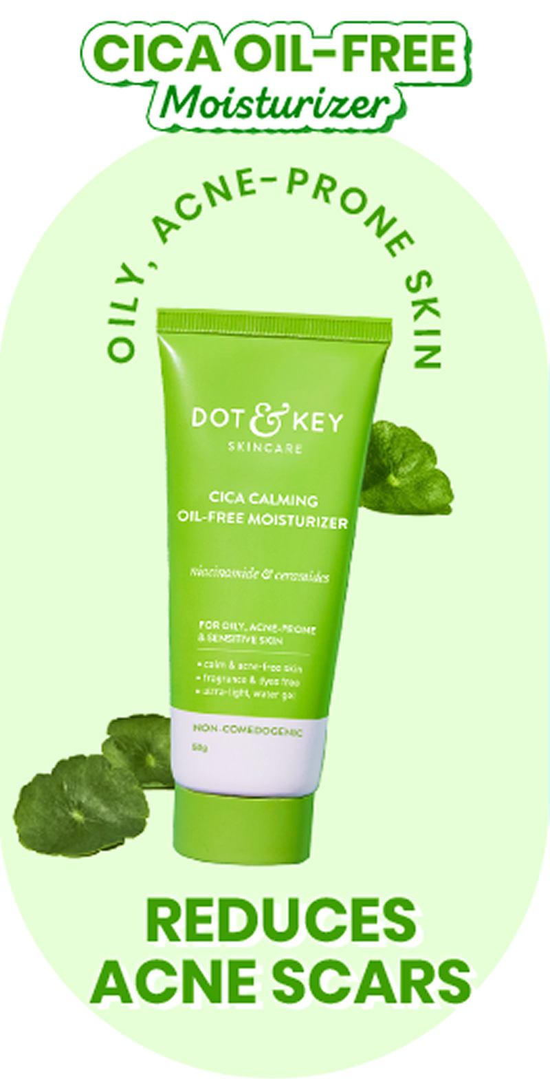 CICA + 5% Niacinamide Oil - Free Moisturizer for Dark Spots & Acne
