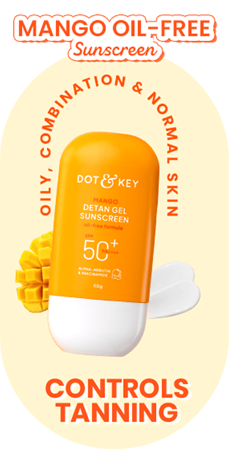 Mango Detan Gel Sunscreen, In-Vivo Tested SPF 50+ PA++++